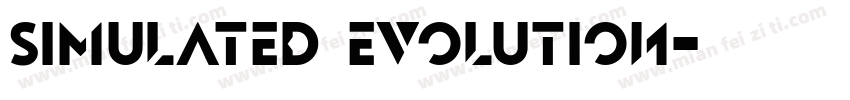 simulated evolution字体转换